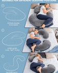 C-Shaped Body Pregnancy Pillow