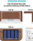 Waterproof solar deck step lights Solar-powered outdoor step lights Waterproof LED deck lights Solar deck lighting for steps Weather-resistant solar step lights Outdoor solar lights for deck stairs Solar-powered pathway lights Waterproof outdoor lighting for decks Solar deck rail lights LED step lights with solar power