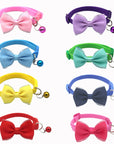 Bow and bell pet collar Fashionable pet accessory Stylish pet collar with bow Cute pet collar with bell Adorable pet collar design High-quality pet collar Durable pet collar for daily wear Pet fashion accessory Pet collar with charm Pet collar with bow and bell