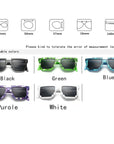 Mosaic Cosplay Sunglasses - Retro & Artistic Anime Glasses with Bold Frames