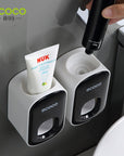 Automatic Toothpaste Dispenser Wall-Mount Toothpaste Holder Hands-Free Toothpaste Squeezer Sensor-Operated Toothpaste Dispenser Wall-Mounted Toothpaste Pump Touchless Toothpaste Dispenser Adhesive Toothpaste Holder Bathroom Toothpaste Organizer Space-Saving Toothpaste Dispenser Convenient