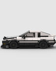 AE86 replica toy car Building blocks drift car Black and white toy car model Iconic AE86 building blocks set Drift car brick toy Collectible car building kit Customizable toy car replica Detailed brick car construction set Toy car for drifting enthusiasts AE86-inspired brick toy