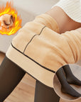 Fleece Lined Thermal Fake Pantyhose