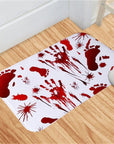 Halloween Blood Footprint Door Mat