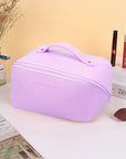 Large-Capacity Leather Cosmetic Bag