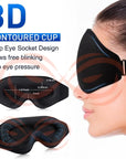 Eye mask Sleep aid Sleeping accessory Contoured eye mask Light-blocking mask Sleep mask for travel Comfortable eye cover Relaxation accessory Sleepwear accessory Eye mask for sleeping