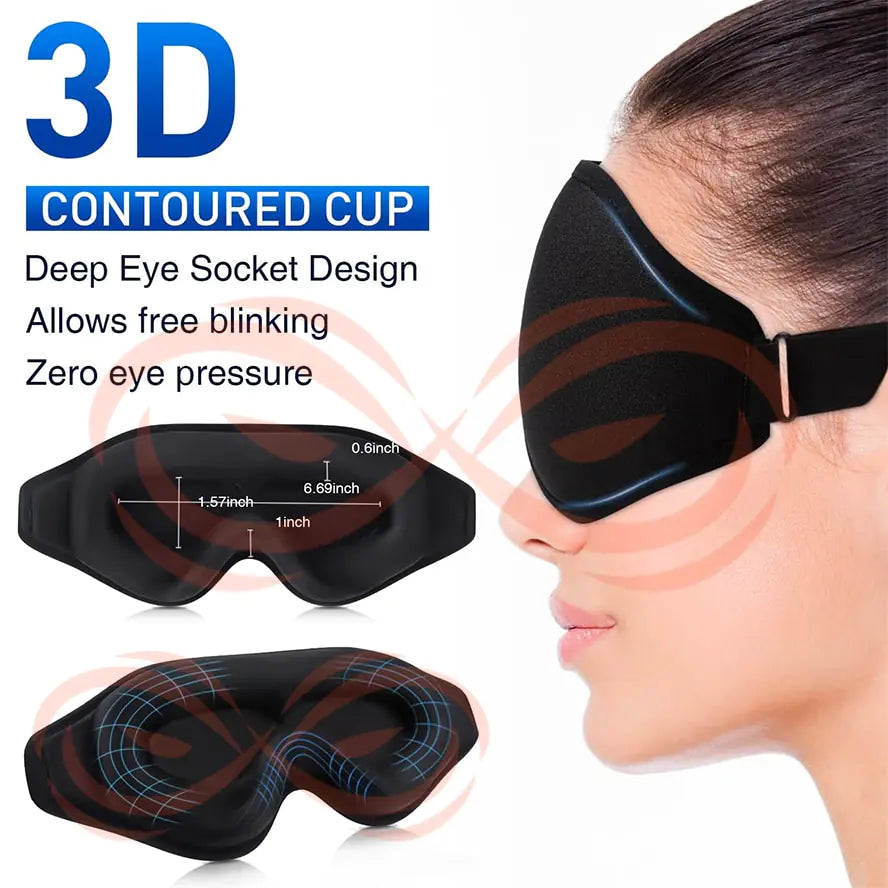 Eye mask Sleep aid Sleeping accessory Contoured eye mask Light-blocking mask Sleep mask for travel Comfortable eye cover Relaxation accessory Sleepwear accessory Eye mask for sleeping