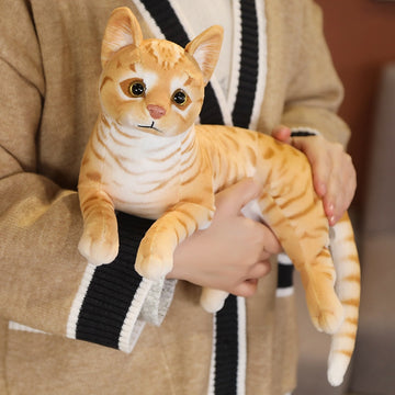 Realistic Cat Plush Toys Children Home Decoration