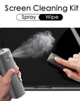 Screen cleaner Screen cleaning solution Screen cleaning spray Electronics cleaner Screen wipe set Microfiber cloth Device cleaning kit Streak-free cleaning Screen care products Tech accessories