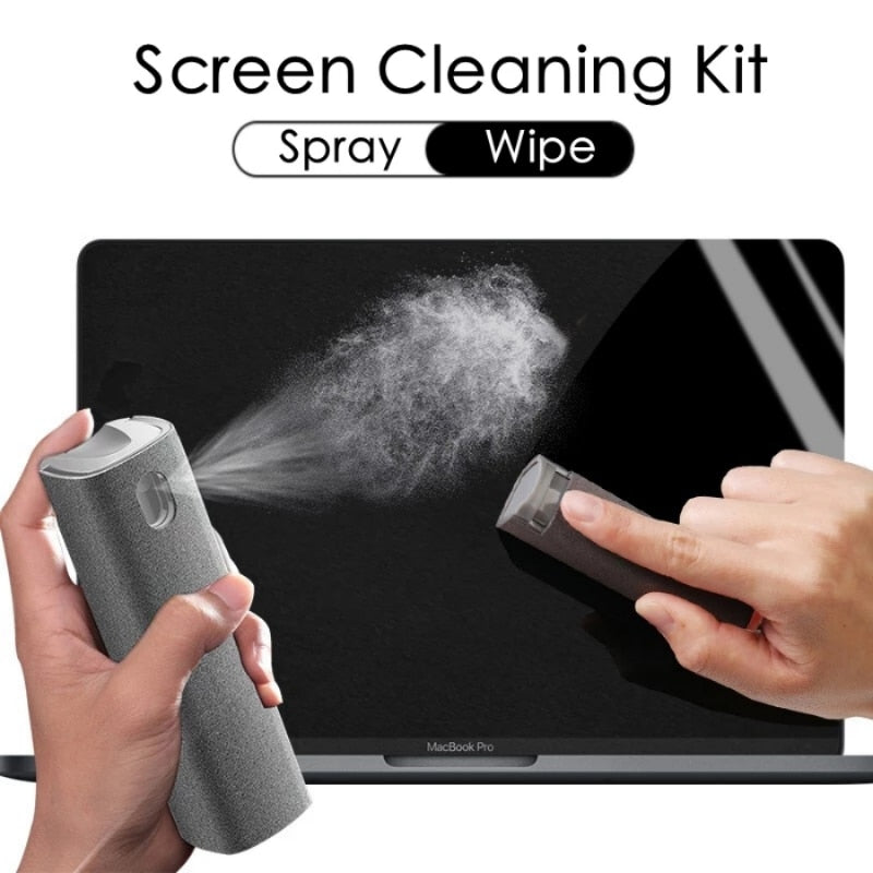 Screen cleaner Screen cleaning solution Screen cleaning spray Electronics cleaner Screen wipe set Microfiber cloth Device cleaning kit Streak-free cleaning Screen care products Tech accessories