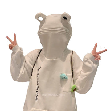 Unisex frog zipper hoodie Frog print hoodie Cute animal hoodie Zip-up frog sweatshirt Cartoon frog jacket Gender-neutral frog hoodie Frog design hoodie for adults Hooded frog sweater Frog-themed outerwear Frog lover's hoodie