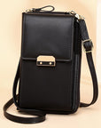 PU Leather Ladies Wallet Crossbody Bag