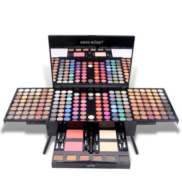 Ultimate makeup set Complete makeup collection Comprehensive cosmetics kit All-in-one makeup bundle Full makeup arsenal Makeup essentials package Professional makeup set Makeup artist kit Deluxe makeup collection Makeup must-haves kit