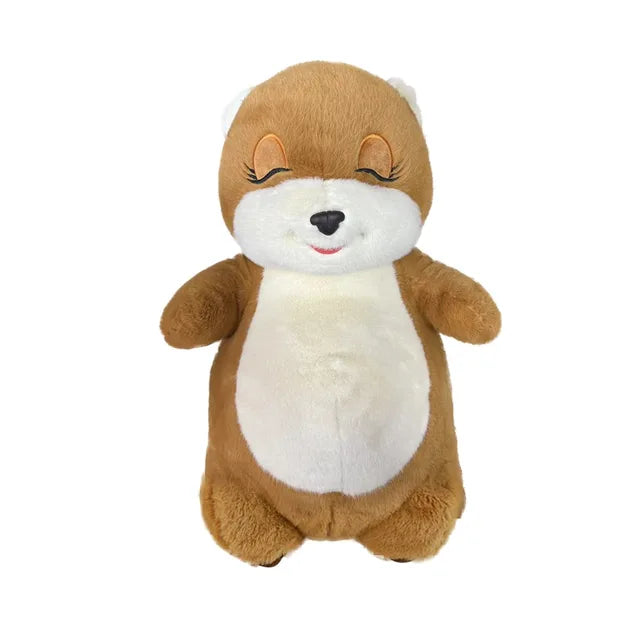 Breathing otter plush toy Lifelike otter stuffed animal Cuddly otter toy with breathing motion Adorable otter plushie Soft otter plush toy Cute animal plush with breathing feature Realistic otter stuffed toy Whimsical otter cuddle buddy Otter plush for children Gift-worthy otter toy