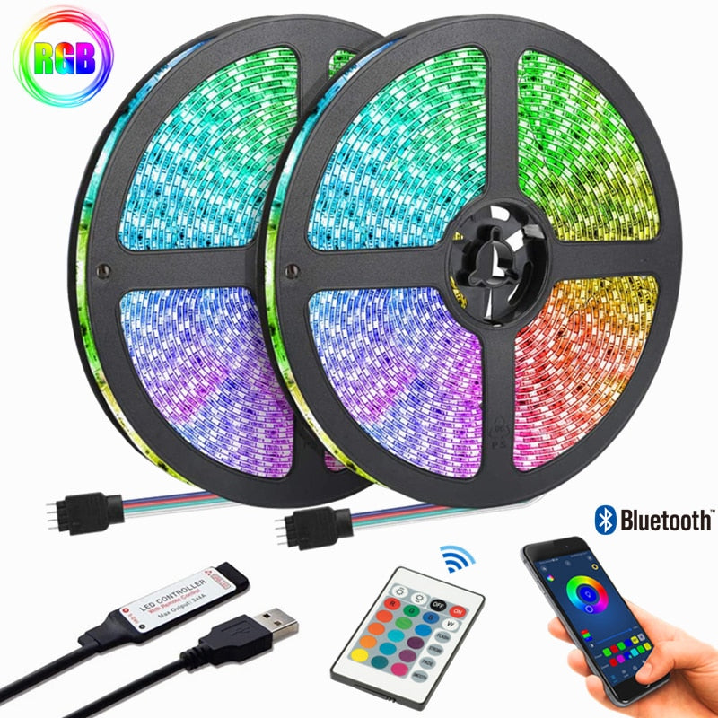  Bluetooth control RGB strip lights Smartphone controlled LED strips Customizable RGB lighting effects Dynamic LED strip lights Multicolor LED tape lights App-controlled RGB light strips Smart LED strip lighting Wireless RGB strip lights Mood lighting for home Ambiance-enhancing LED strips