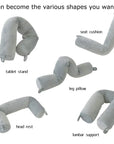 Travel twisted memory cotton pillow Twistable memory foam travel pillow Portable neck support pillow Memory foam twist pillow for travel Adjustable travel pillow with twist design Twist and shape memory foam pillow Contoured travel neck pillow Compact twistable travel cushion Flexible memory foam neck support Ergonomic twist pillow for traveling