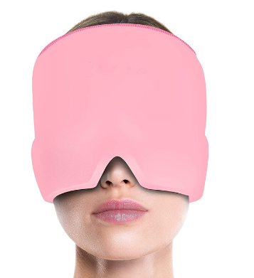 Gorro para aliviar la migraña y el dolor de cabeza con terapia de gel frío y caliente