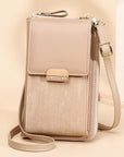 PU Leather Ladies Wallet Crossbody Bag