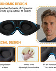 Travel eye mask set 3D contoured sleep mask Eye mask for travel Pack of two eye masks Portable sleep mask duo Comfortable travel eye shades Restful sleep on the go Soft eye mask for flights Sleep aid for travelers Convenient travel sleep accessories