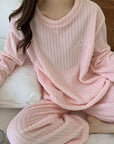 Winter soft velvet pajamas set Cozy velvet sleepwear for winter Velvet pajama set for cold weather comfort Luxurious winter loungewear in velvet Soft and plush velvet pajamas for chilly nights Warm velvet sleep set for winter nesting Stylish velvet pajamas for cold weather relaxation Comfortable winter pajama set in velvet fabric Velvet sleepwear ensemble for cozy nights in Winter velvet pajamas with matching top and bottoms