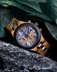 Luxury Wooden Chronograph Watch for Men