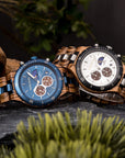 Luxury Wooden Chronograph Watch for Men