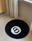 Billiards-inspired rug design Fun and stylish home decor Vibrant 8 ball rug for game rooms Eye-catching area rug for bedrooms Playful accent rug for living areas High-quality rug with 8 ball motif Unique rug for billiards enthusiasts Conversation-starter home accessory Comfy rug for game nights Stylish addition to any room