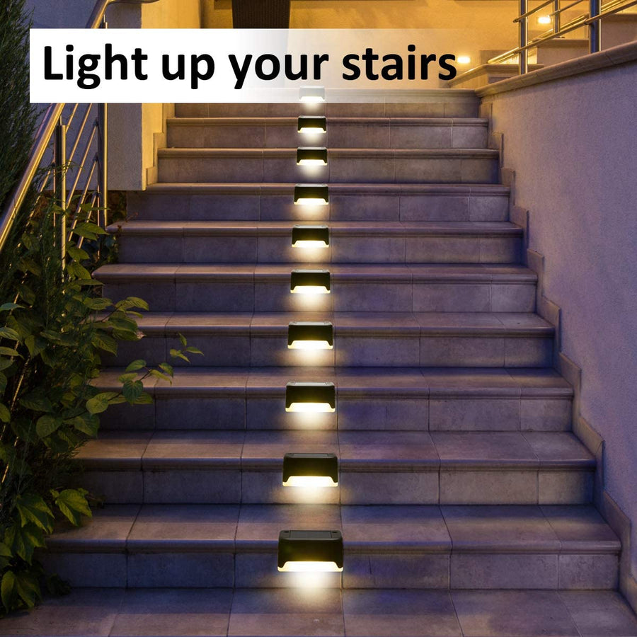 Waterproof solar deck step lights Solar-powered outdoor step lights Waterproof LED deck lights Solar deck lighting for steps Weather-resistant solar step lights Outdoor solar lights for deck stairs Solar-powered pathway lights Waterproof outdoor lighting for decks Solar deck rail lights LED step lights with solar power