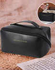 Large-Capacity Leather Cosmetic Bag