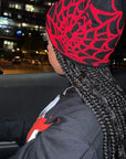 Spider Web Printed Knitted Pullover Wool Hat