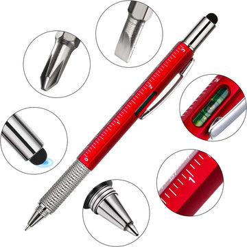 Versatile 6-in-1 Multi-Function Pen