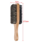 Men Boar Bristle Wooden Hair Brush