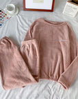 Winter Soft Velvet Pajamas Set