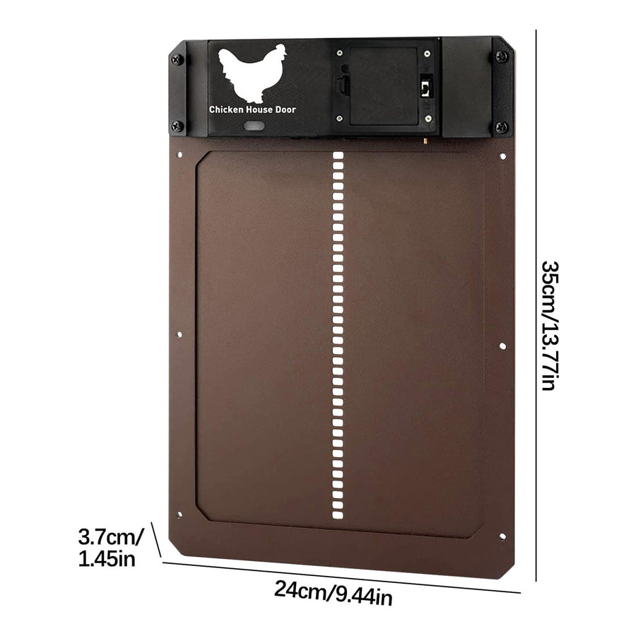 Automated chicken coop door Automatic poultry door opener Convenient coop door solution Programmable chicken door Hands-free coop management Smart chicken coop accessory Secure automatic door for chickens Customizable coop door opener Hassle-free poultry access Efficient chicken coop door system