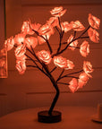 Blossom Bliss Glowing Rose Tree LED rose tree decor Whimsical glowing rose tree Romantic ambiance lighting Lifelike rose blossom lights Enchanting home decor centerpiece LED flower tree decoration Magical garden-inspired decor Soft glow rose tree lights Romantic home lighting accent