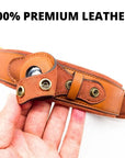 Leather Anti-Lost Dog Collar