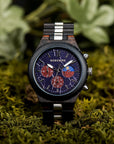 Luxury Wooden Chronograph Watch for Men