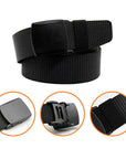 Men's Tactical Nylon Cam Buckle Belt - Lightweight, Adjustable Military-Style Outdoor Gear