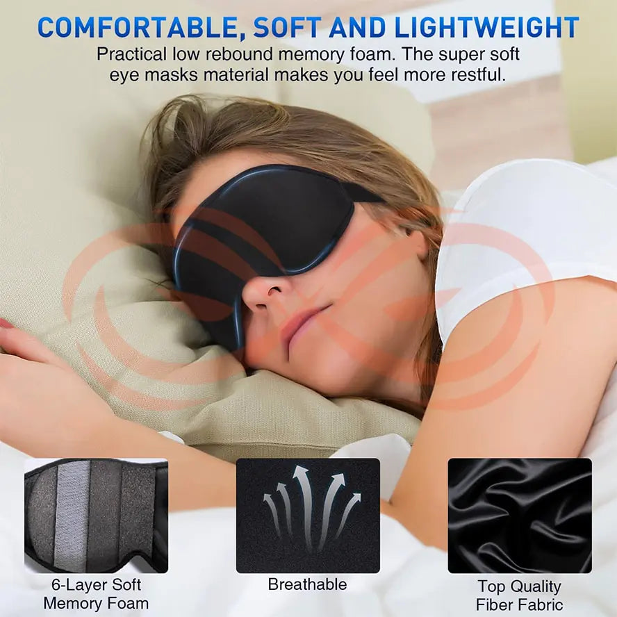 Eye mask Sleep aid Sleeping accessory Contoured eye mask Light-blocking mask Sleep mask for travel Comfortable eye cover Relaxation accessory Sleepwear accessory Eye mask for sleeping