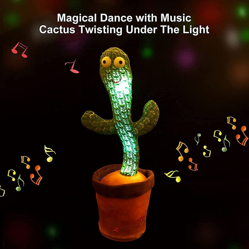 An engaging toy that combines music, movement, and voice mimicry to captivate children and adults."
