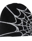 Spider Web Printed Knitted Pullover Wool Hat