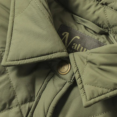 A sleek, affordable winter jacket with quilted detailing and a lightweight design.