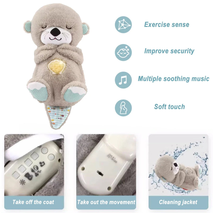 Fisher price breathing otter plush toy