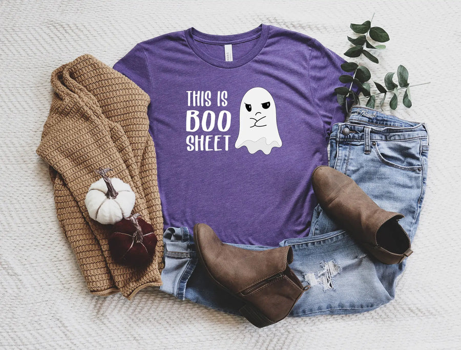 Boo sheet shirt Boo shirt Halloween shirt Spooky shirt Ghost shirt Funny Halloween shirt Halloween costume shirt Trick or treat shirt Ghost costume shirt Halloween party shirt