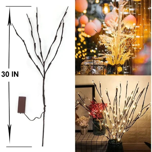 Tree branch LED lights Twig LED string lights Branch-shaped fairy lights Outdoor tree branch lights Decorative LED tree branches Garden branch light strands Tree branch decor lights LED branch twig garland Branch-shaped LED light fixtures Nature-inspired LED lighting