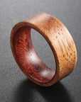 Koa Wood and Brazilian Rosewood Ring