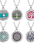Aromatherapy necklace Tree of life pendant Essential oil diffuser necklace Nature-inspired jewelry Aromatherapy jewelry Stylish wellness accessory Essential oil necklace Tranquility pendant Relaxation jewelry Aromatherapy diffuser pendant