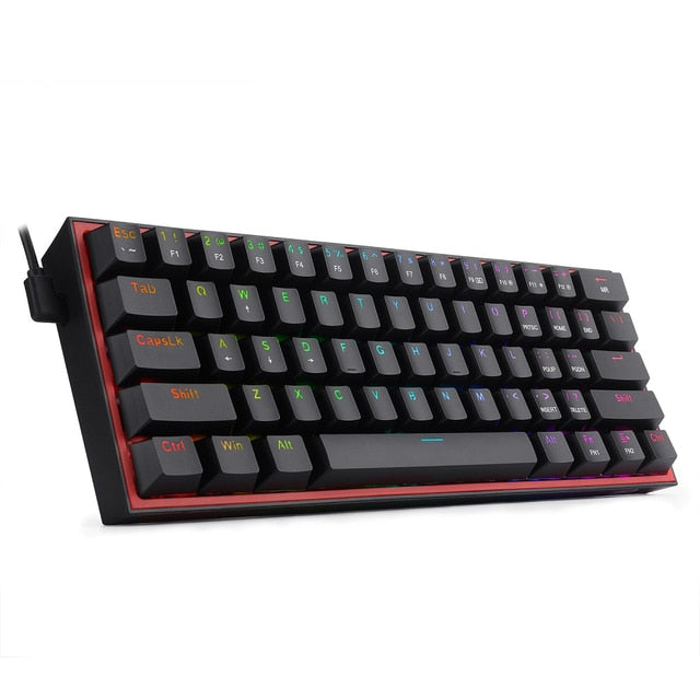 Mini teclado mecánico para juegos con cable