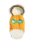 Winter sailor parka Yellow winter parka coat Sailor-style parka for cold weather Hooded winter jacket in yellow Warm and stylish winter outerwear Quilted parka coat for chilly days Insulated winter parka with hood Fashionable yellow parka for winter Cozy sailor-inspired parka jacket Cold weather sailor parka in yellow