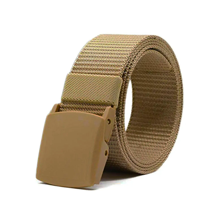 Men's Tactical Nylon Cam Buckle Belt - Lightweight, Adjustable Military-Style Outdoor Gear